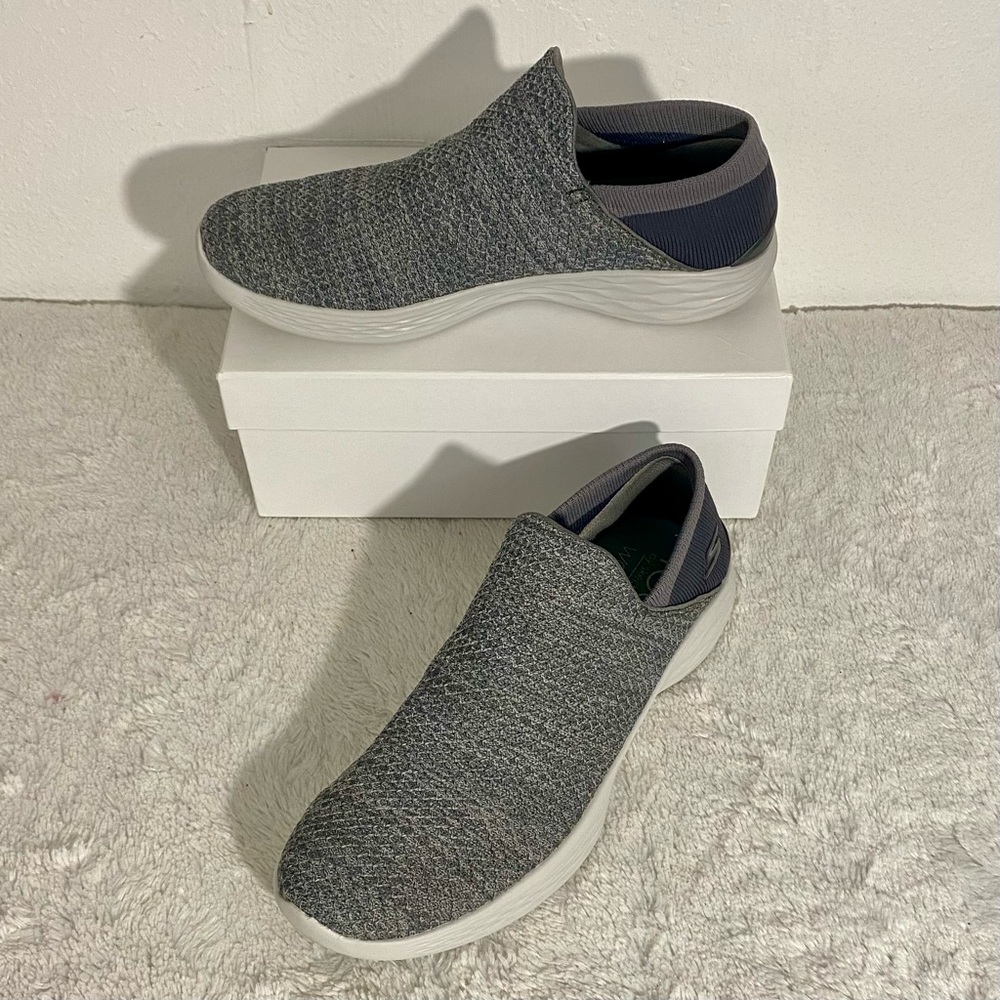 Skechers You Walk Slip On Shoes Women’s Size 11 Gray Lightweight